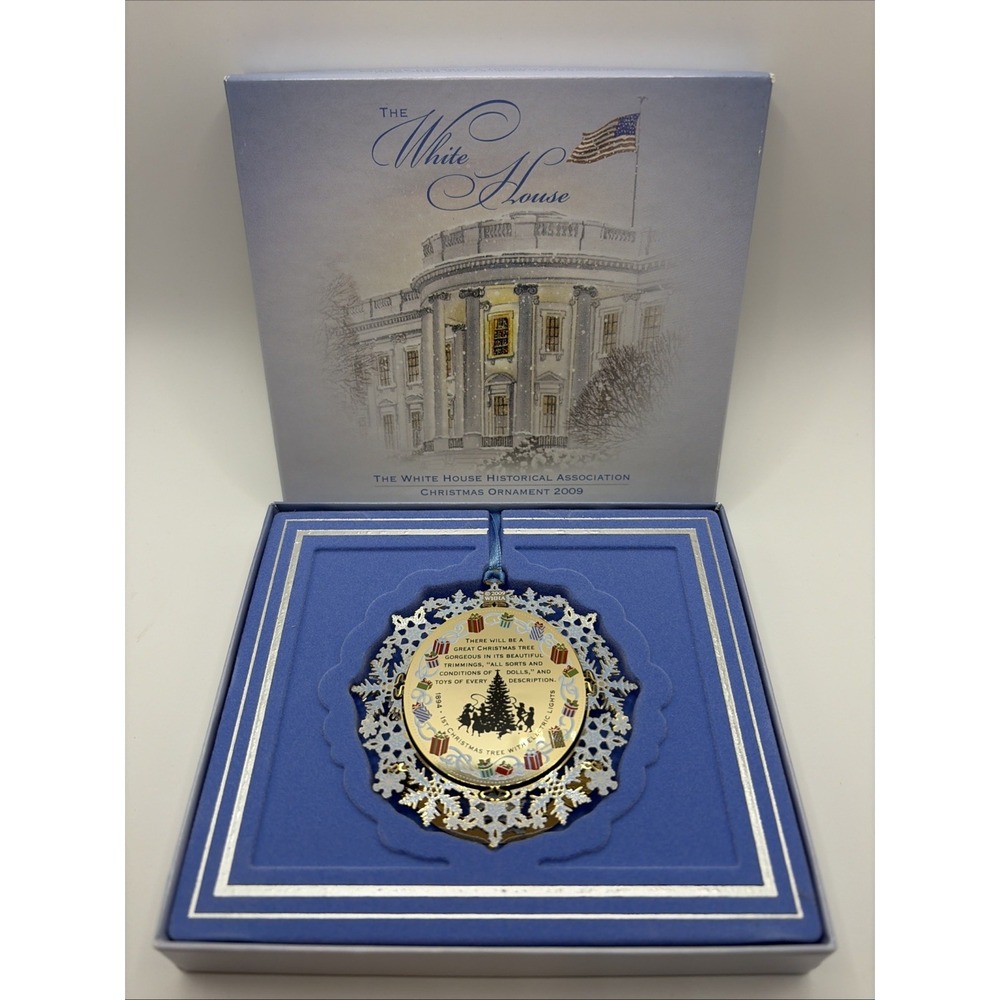 The White House Historical Association 2009 Christmas Ornament w/Box New